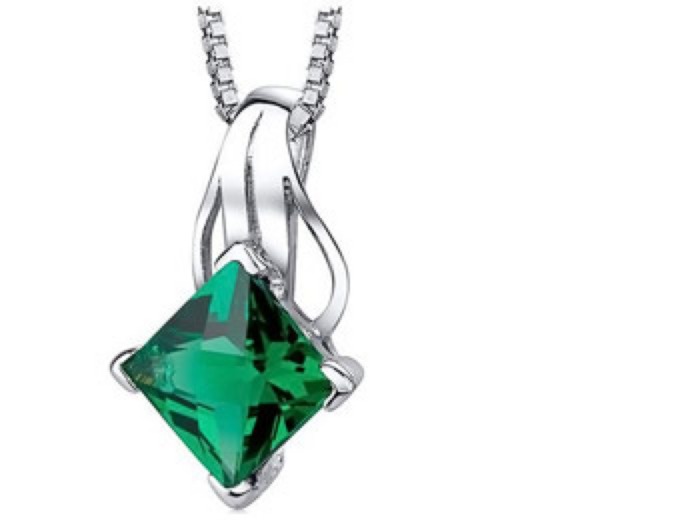 Peora 2ct Emerald Pendant