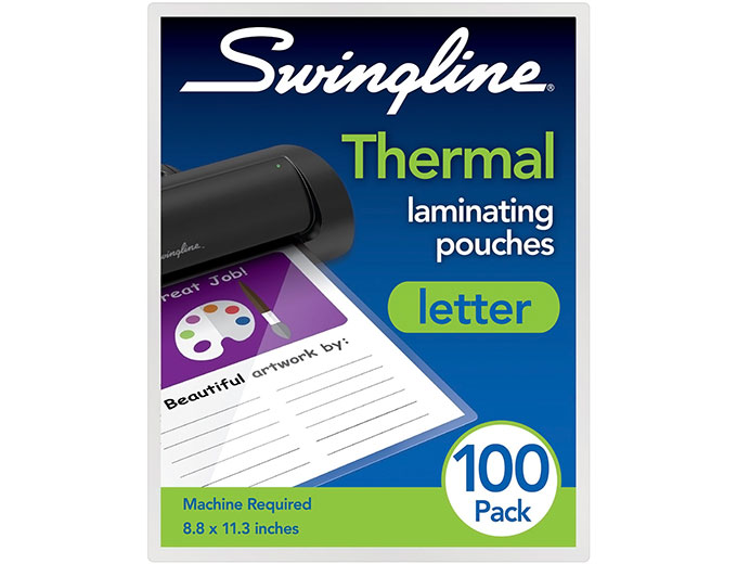 Swingline Thermal Laminating Pouch 100/Pack