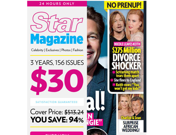 Star Magazine 3-Year Subscription