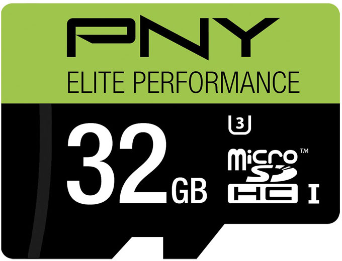 PNY Elite 32GB microSDHC Memory Card