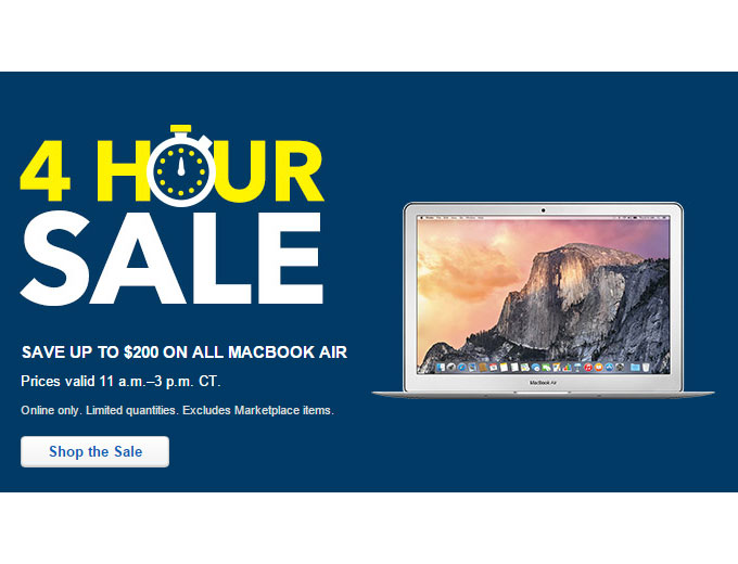 Best Buy 4 Hour MacBook Sale