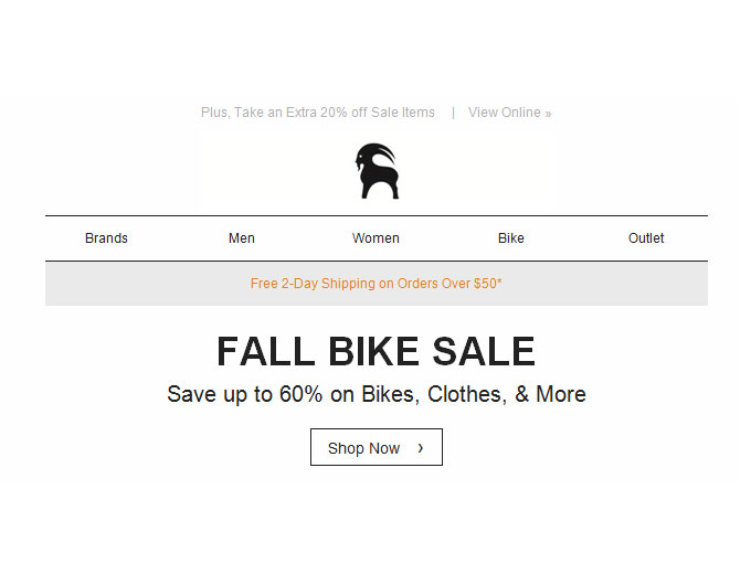Backcountry Sale - 60% off Bikes, Clothes, & More