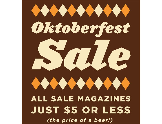 DiscountMags Oktoberfest Magazine Sale