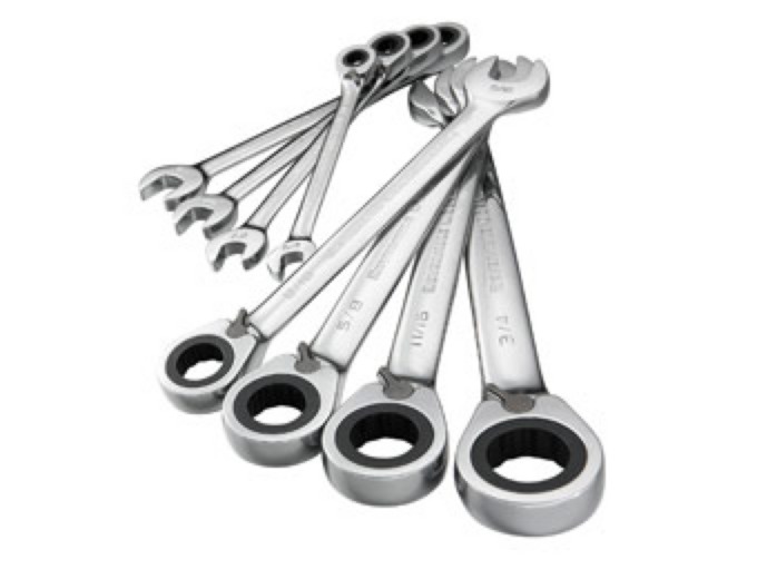GearWrench 8-Pc Std Reversible Ratcheting Wrench Set