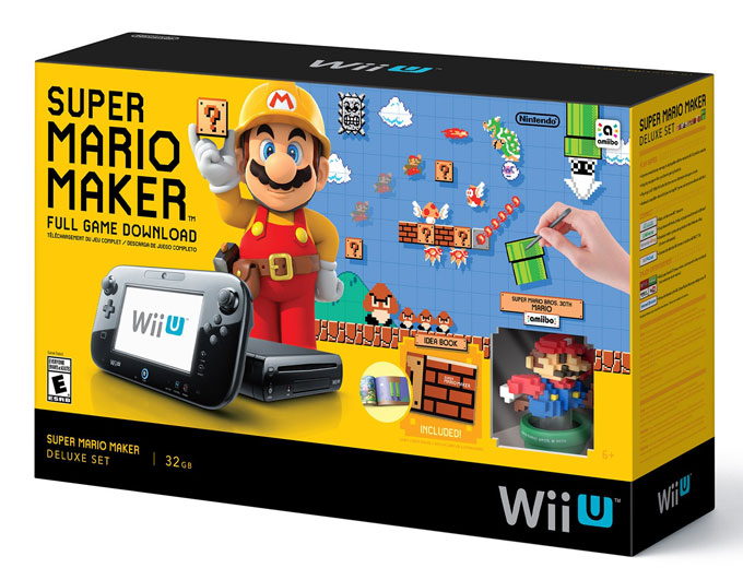 Nintendo Wii U + Super Mario Maker Set