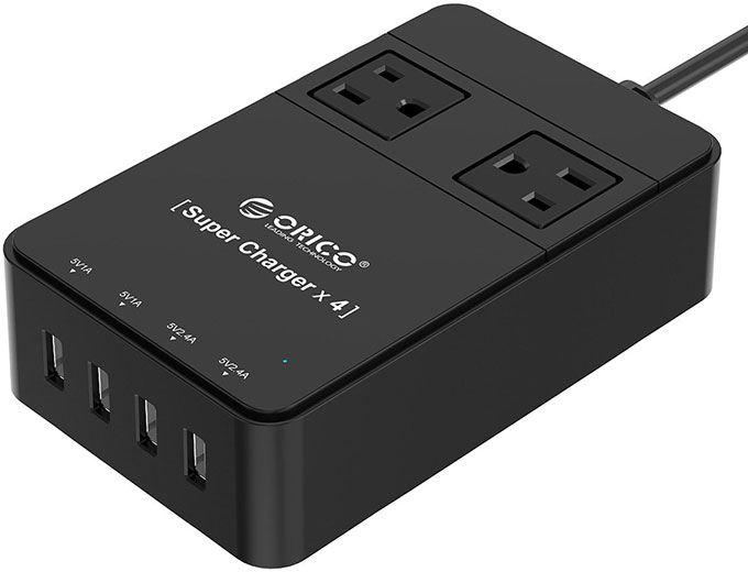 ORICO 34W 4-Port USB Super Charger Outlet