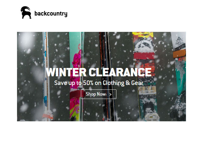 Winter Sale at Backcountry Outlet