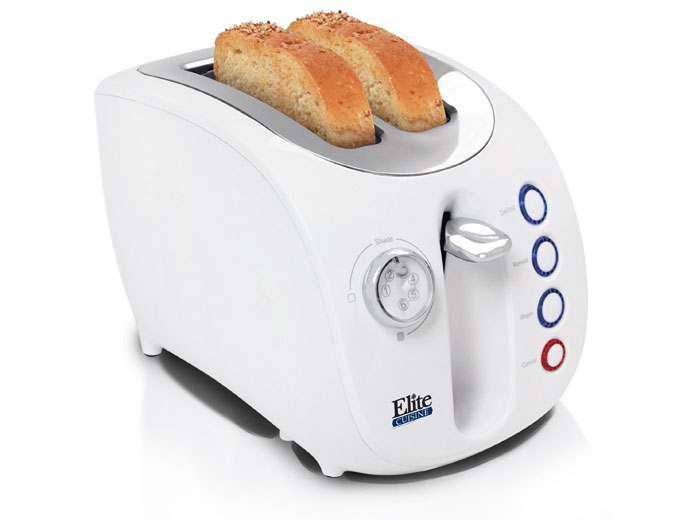 Elite Cuisine ECT-231W Wide-Slot Toaster