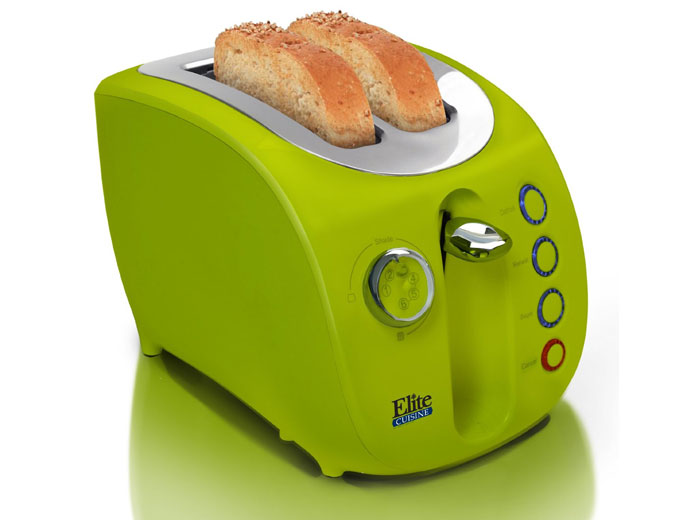 Elite Cuisine ECT-231L Wide-Slot Toaster