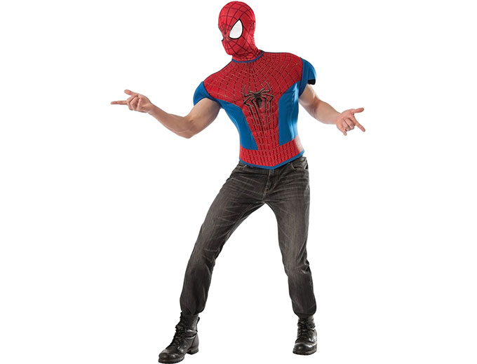 Spider Man Adult Muscle Shirt Costume Kit