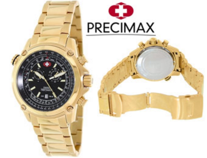 Swiss Precimax Squadron Pro SP13077 Gold Watch