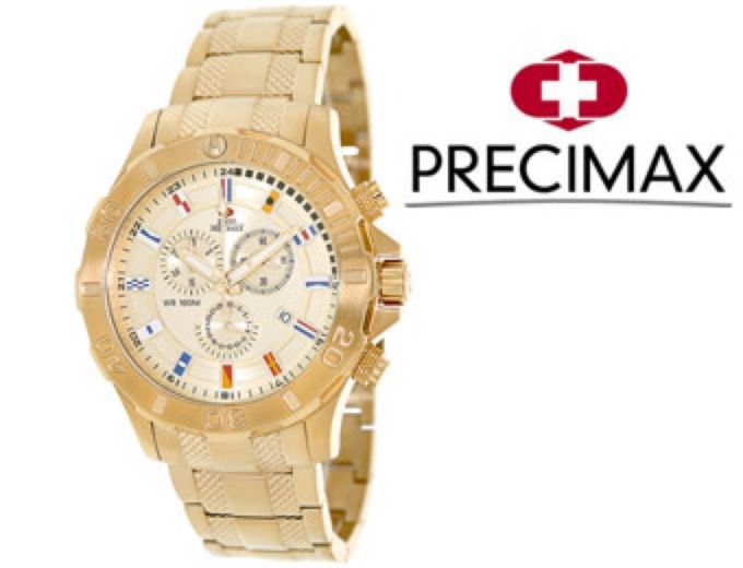 Swiss Precimax Armada Pro SP13052 Gold Chronograph Watch