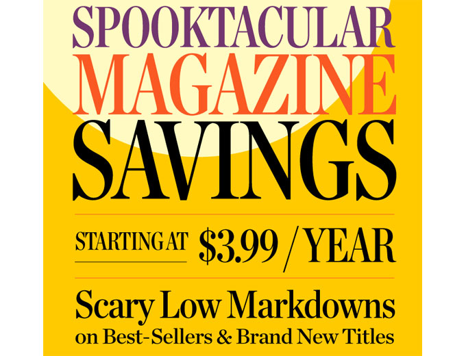 DiscountMags Halloween Magazine Sale