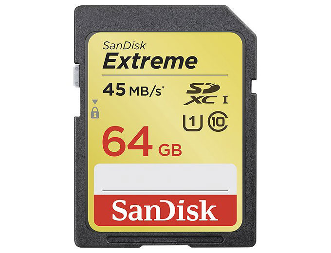 64GB SanDisk Extreme SDHC Memory Card