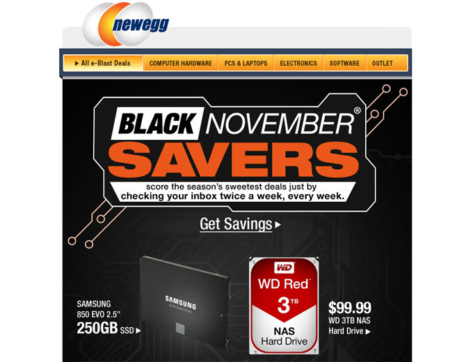Newegg Black November Deals - 48 hours Only