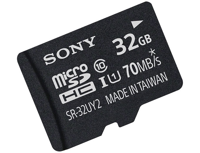 Sony 32GB Class 10 Micro SDHC Memory Card