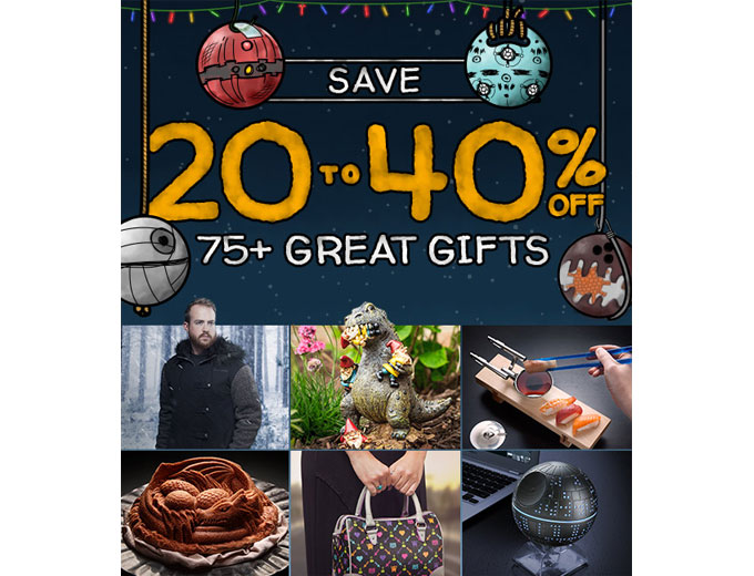 20% - 40% off 75+ Gifts at ThinkGeek