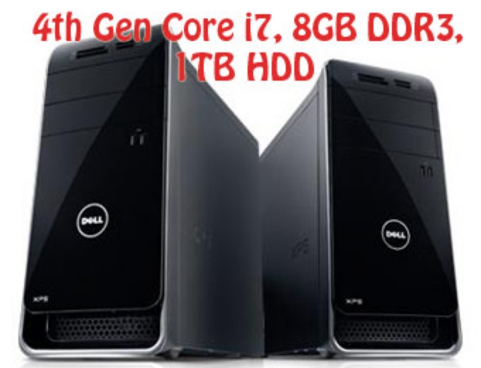 New Dell XPS 8700 Desktop (4th Gen i7,8GB,TB)