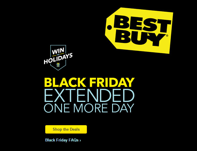 Best Buy Black Friday Extended Deals