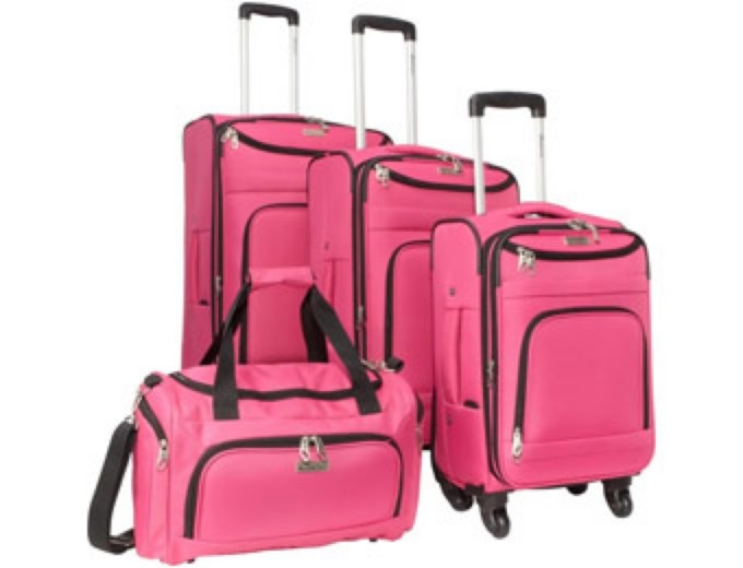 McBrine 4PC Luggage Swivel Luggage Set