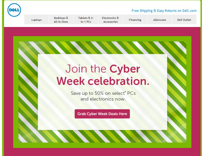 Dell Cyber Week Deals - Up to 50% off