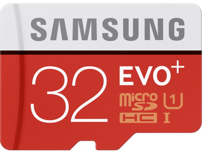 Samsung Evo+ 32GB microSDHC Memory Card