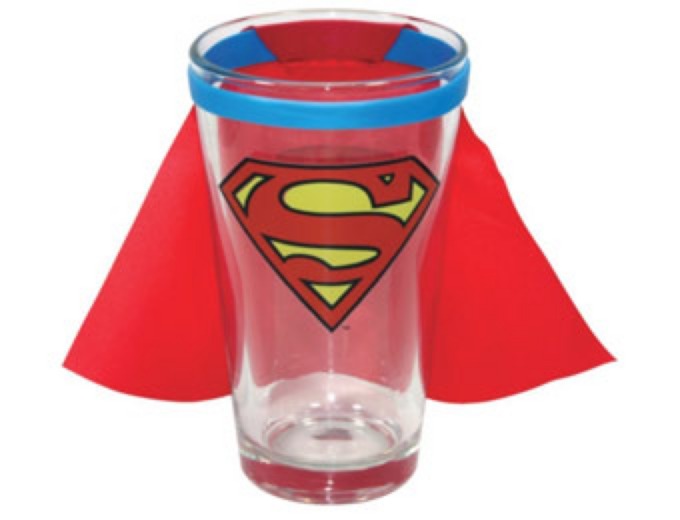 Superman Caped Logo Pint Glass