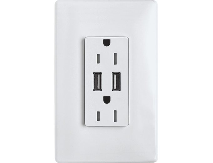 Legrand Standard/USB Combo Wall Outlet