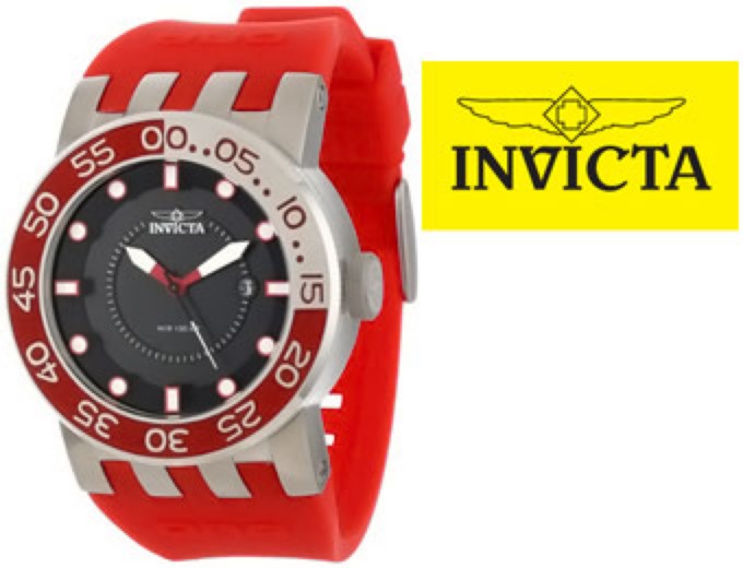 Invicta 12421 DNA Red Silicone Watch