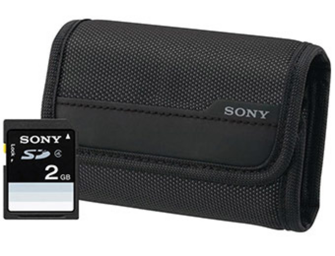 Sony 2GB Memory Card + Camera Case