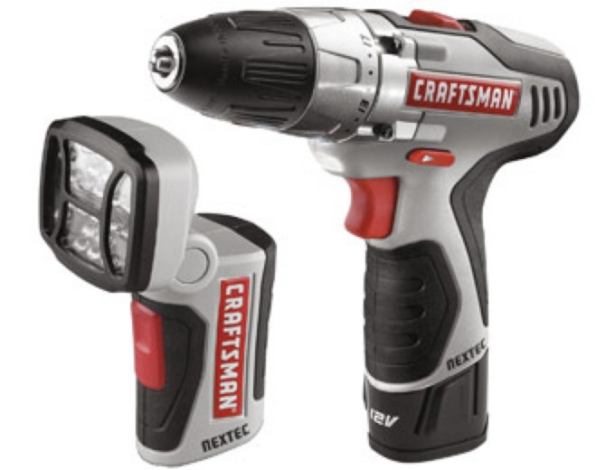 Craftsman 12V Lithium-Ion Drill and Light