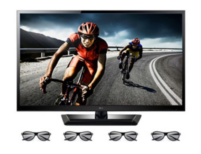 LG 47LM4600 47" 3D HDTV w/ 4 3D Glasses