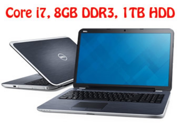 Dell Inspiron 17R Laptop (i7,8GB,1TB HDD)