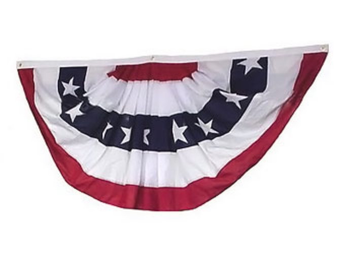 3-Foot x 6-Foot Pleated Banner Flag