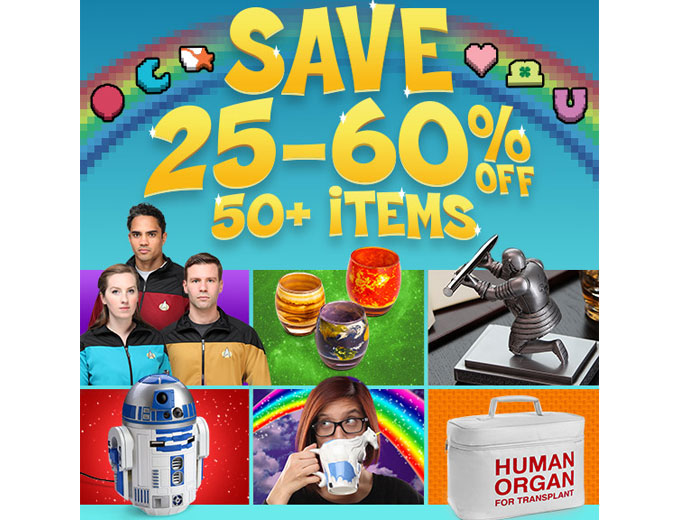Extra 25-60% off 50+ Items at ThinkGeek