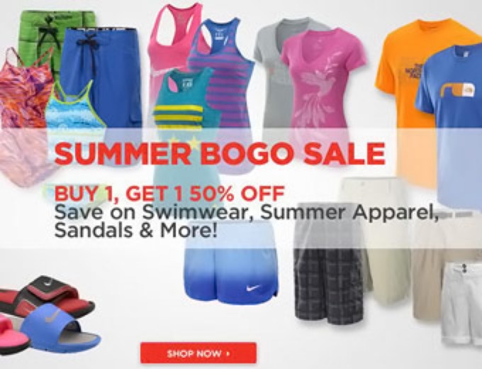 Buy One Get One 50% off Sale at Sports Authority