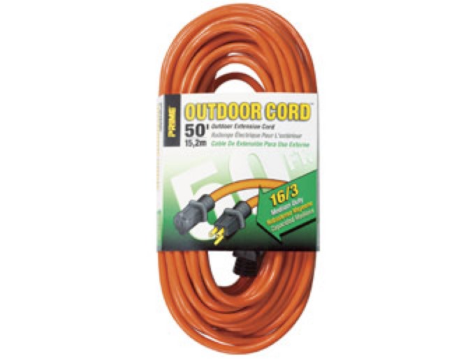 Coleman Cable 50' Outdoor Extension Cord