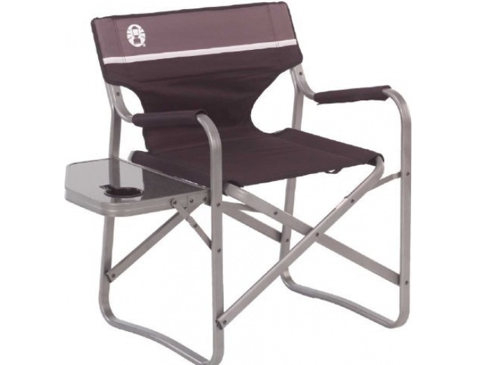 Coleman Portable Deck Chair w/ Side Table