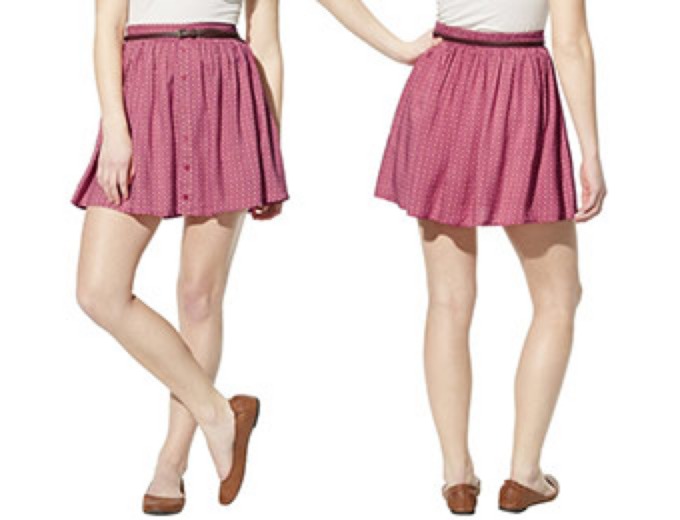 Mossimo Juniors Belted Skirt