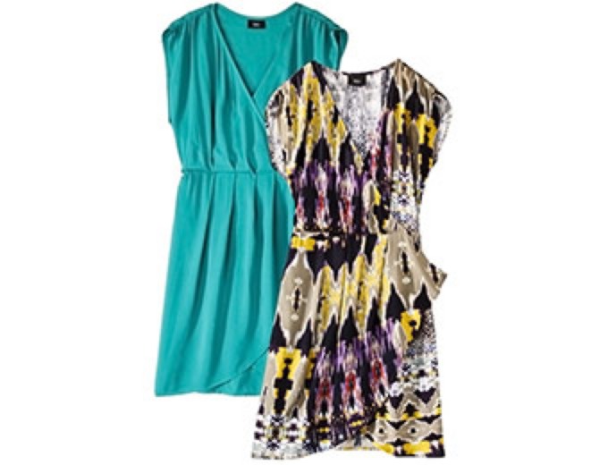Mossimo Short Sleeve Wrap Dress Collection