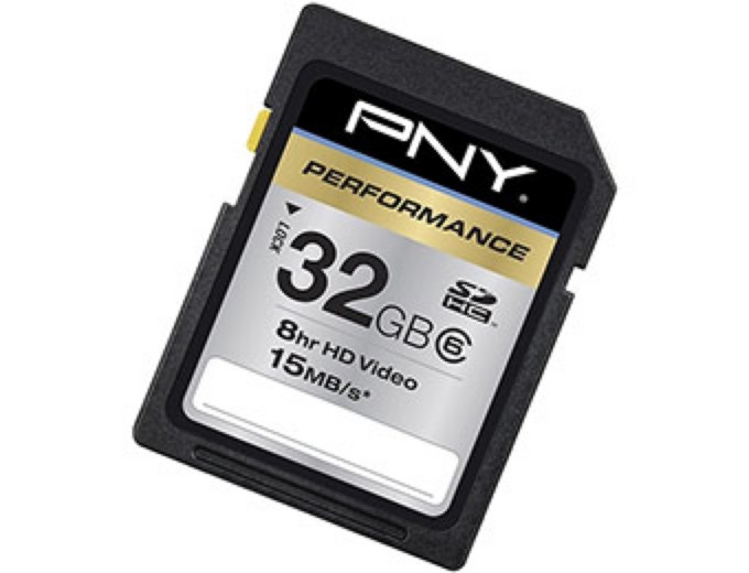 PNY Performance 32GB SDHC Flash Card