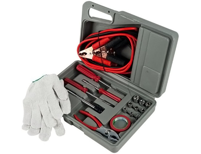 30-Pc Roadside Emergency Auto Tool Kit