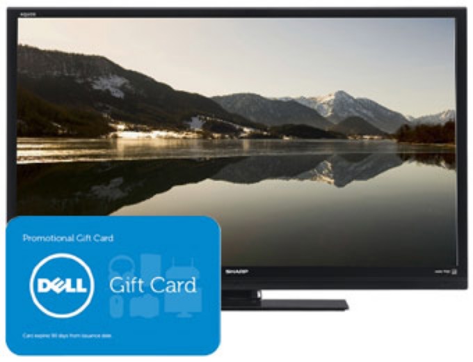 Sharp LC-50LE442U HDTV + $200 Gift Card