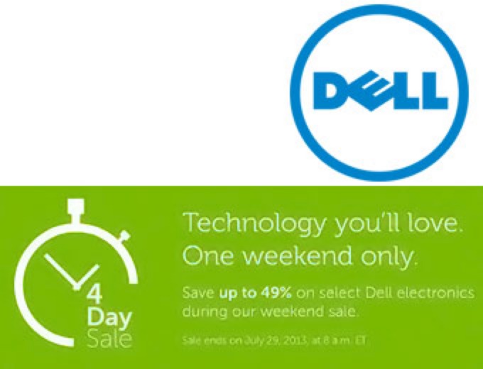 Dell 4 Day Sale: 49% off Electronics