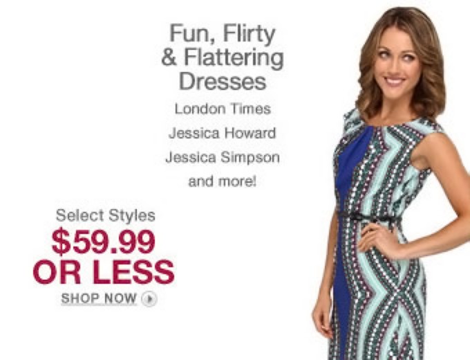 Deal: Designer Dresses $59 or Less + Free Shipping
