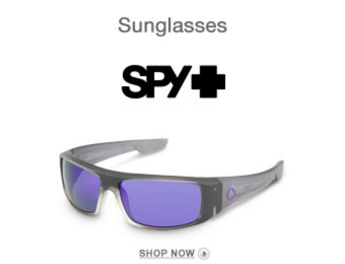 Spy Optic Sunglasses + Free Shipping