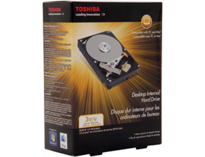 Toshiba 3TB 7200 RPM Hard Drive