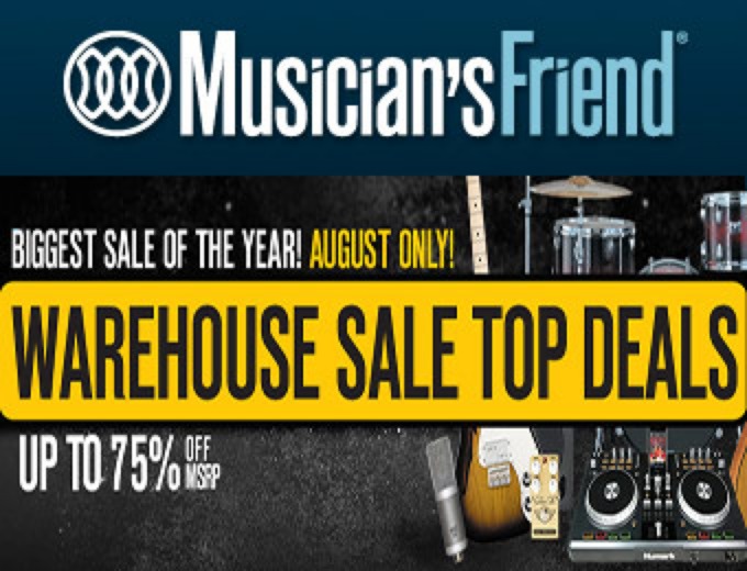 Musician's Friend Warehouse Sale
