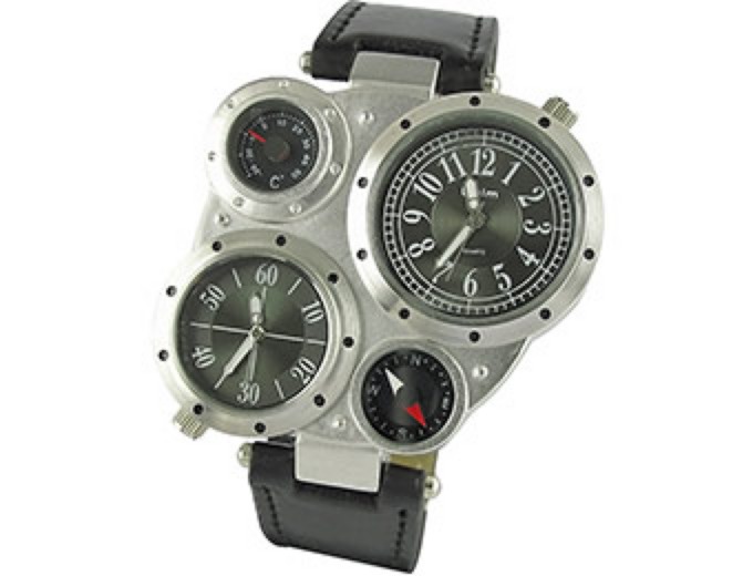 Youyoupifa 4 Dial Stainless Steel Watch