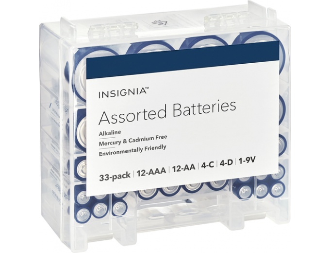 Insignia Assorted Batteries (33-pack)